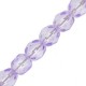 Czech Fire polished faceted glass beads 4mm Crystal bright purple
